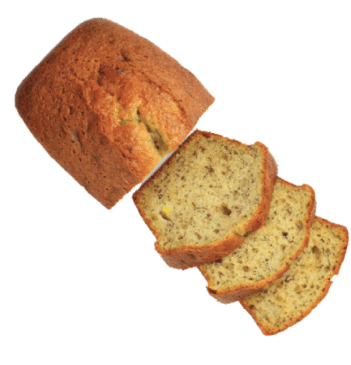 Bolo de Banana com Passas e Amêndoas