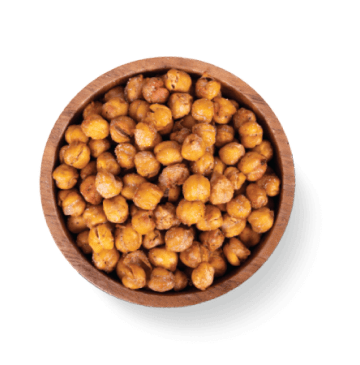 Snacks de Ervilha e Grão de Bico